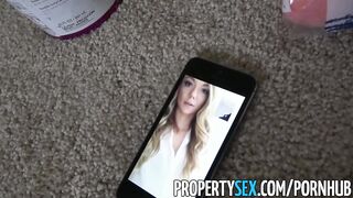 Propertysex - Building Painter Sleek Converses Steamy Blond Chief Girl Into Hook-up