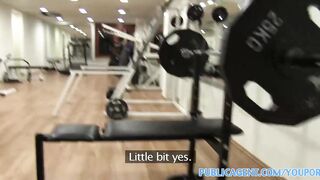 Pubilcagent Gym Hookup With Brown-haired With Large Jugs