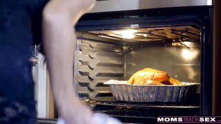 Mommy Fucks Sonny & Tongues Teenage Creampie For Thanksgiving Treat