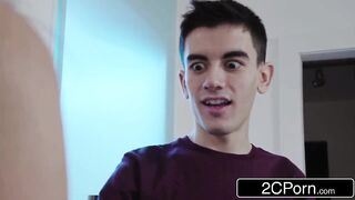 Stepson Jordi Diving Into Stepmother's Huge Breasts & Wooly Pubic Hair - Ariella Ferrera