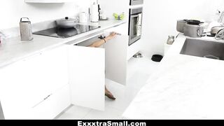 Exxxtrasmall - Adorable Lil Spinner Pounded By Her Step-parent