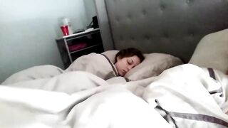 Ginger Banks Cumming Next To Her Sleeping Sista
