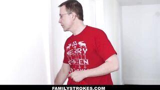 Familystrokes - Step-sister In Law Fucked During Christmas Photo