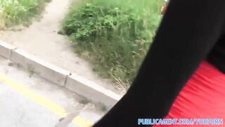 Publicagent Isabelle Gets Fucked Outside In A Public Stairwell