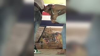 Charliebhustle Gets Pounded On A Night Roam , In Atlanta On Bike Trail