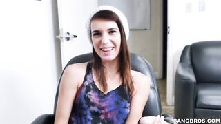 Sexy Nubile Fellates A Ebony Dick In Casting