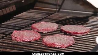 Familystrokes - Sexy Cougar Joins Step-sonny & Stepdaughter In 3some