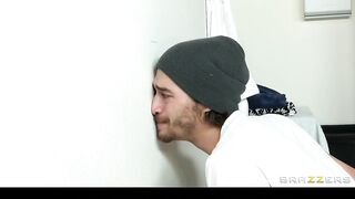 Freak Caught By Teacher With Penis In Glory Fuck-hole Of Chicks Showers