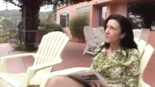 Dark-hued-haired Mummy And Stepdaughter Take On Penis