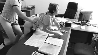 Chief Fucks My Wifey At The Office On Covert Webcam. This Assistant Is Real Superslut