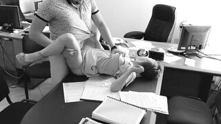 Chief Fucks My Wifey At The Office On Covert Webcam. This Assistant Is Real Superslut