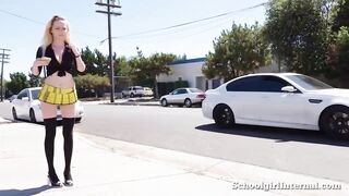 Red-hot College Girl Gets Peed When He Cums Inwards Her!