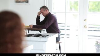 Gingerpatch - Skinny Red-haired Gets Fucked While Playing
