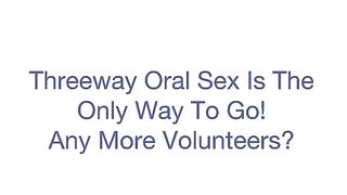 Sexy 3 Way Finishes With A Creampie & A Facial