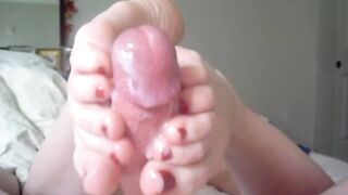 Foot Jack Cumshot Compilation Ten