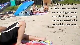 Voyeurchamp.com Beach Taunting Wives Mrs Ginary & Mrs Brooks!