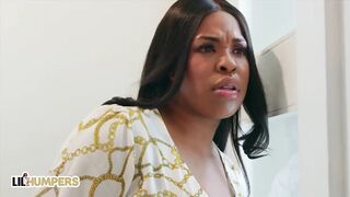 Little Humpers - Extra Thicc Aryana Adin Fucks Junior Giant Ebony Dick