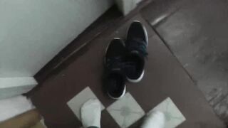 Teenage Stepson Stags On Step Mother In Bathroom. Mommy Masturbation