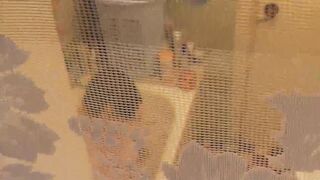 Teenage Stepson Stags On Step Mother In Bathroom. Mommy Masturbation