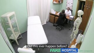 Fakehospital Sizzling Spot Ejaculation For Jumpy Tall Nymph With Natural Large Hooters