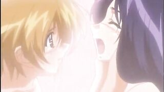 Molten Lesbian Romp Performed By These Hentai Sweethearts