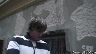 Lonely Granny Takes Big Cock