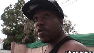 Blonde Milf Fucked By Thick Black Cock