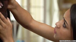 Ebony Teen Nicole Bexley Takes Black Cock