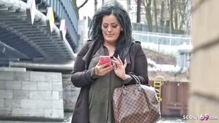 German Scout - Hanging Big Tits Teen Ashley With Big Ass At Street Casting