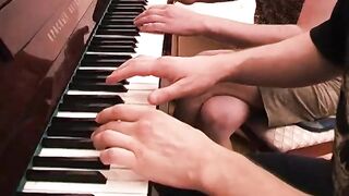 Mature Horny Piano Tutor Fucking Her Student