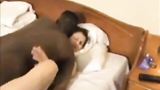 Filming His Wife Creampied By Black Then Fucks After Him