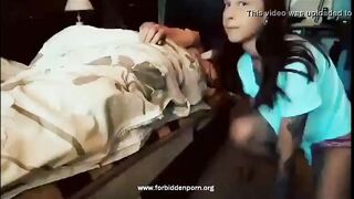 Teen Sucks Her Cousin’s Cock While He Sleeps