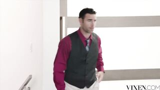 Vixen Hot Busty Boss Sucks And Fucks Employee's Cock